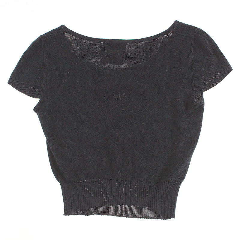 CHANEL ネイビー Vネック CHANEL ネイビー Vネック セーター