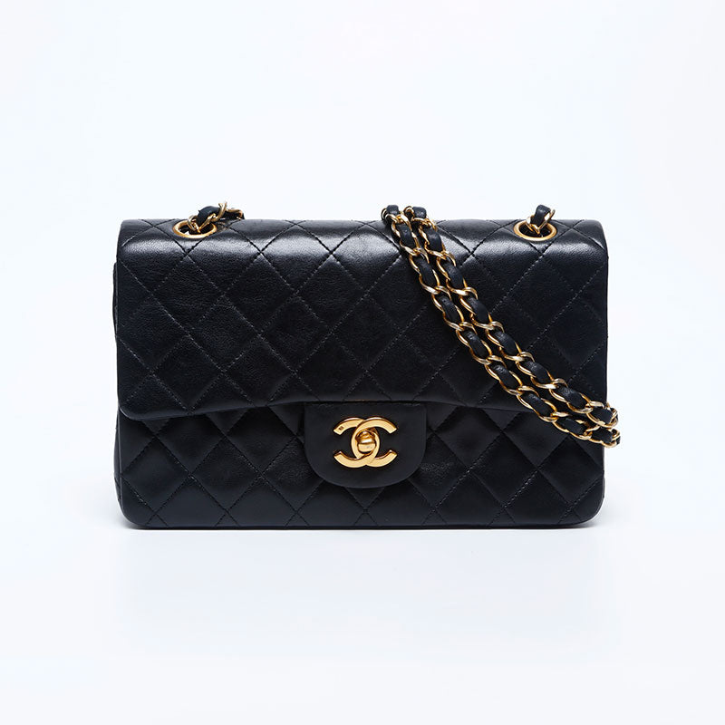 Chanel CHANEL No. 1 Lambskin W Flap 23 Shoulder Bag Black WS10028