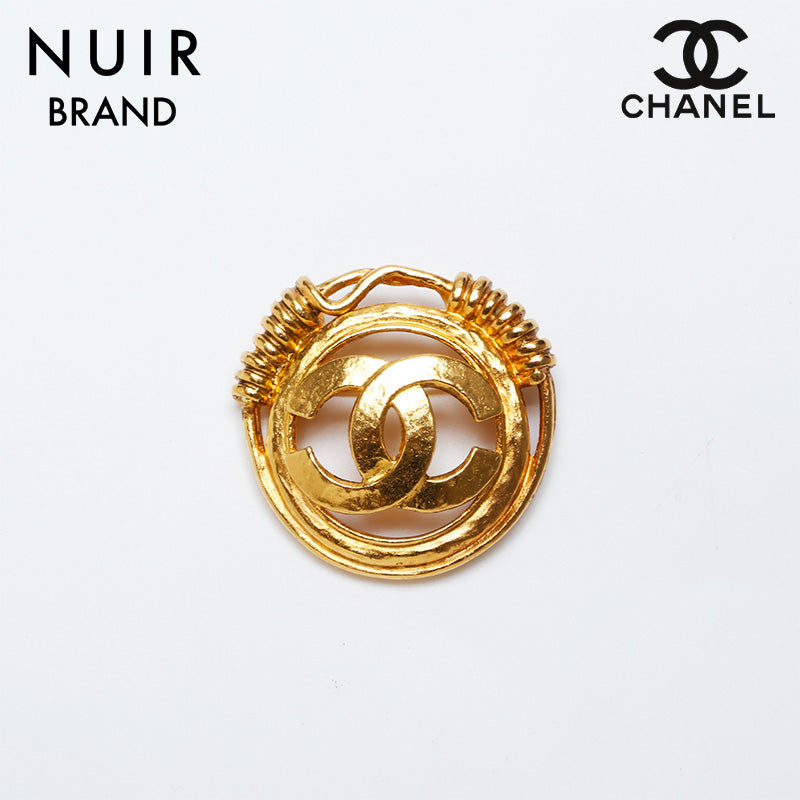 シャネル ゴールドプレート ココ スウィング パール 94P CHANEL 94P COCO Mark Brooch gold WS10047 – NUIR VINTAGE