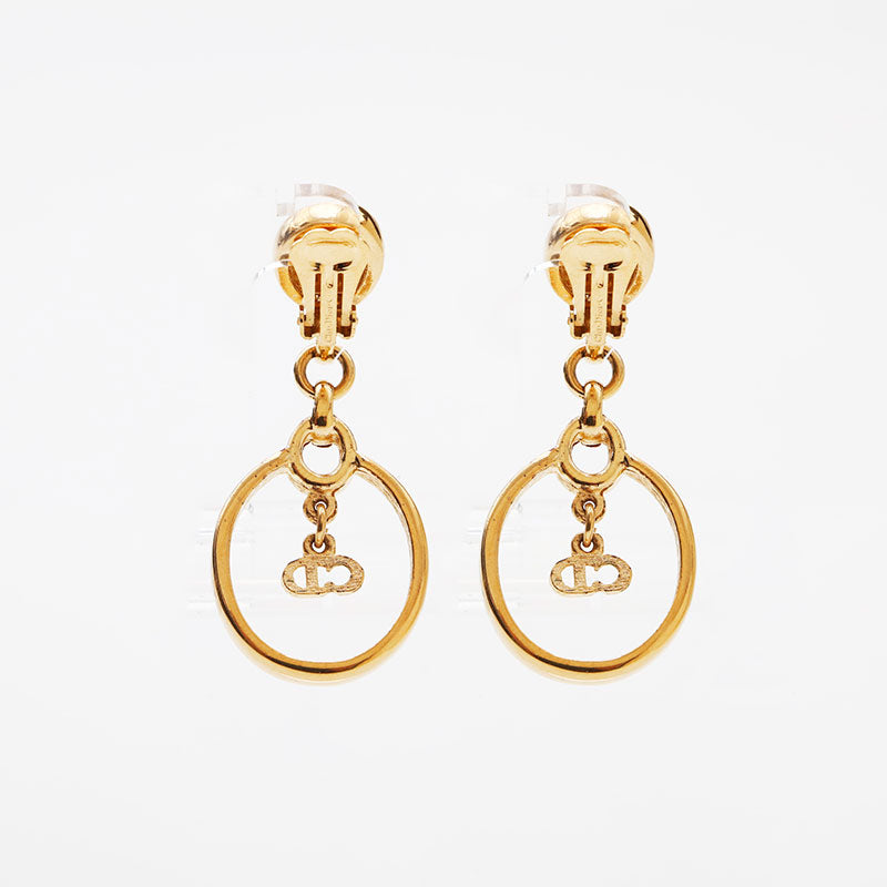 アクセサリー Dior Vintage LOGO Gold pierced earrings s-l400.jpg