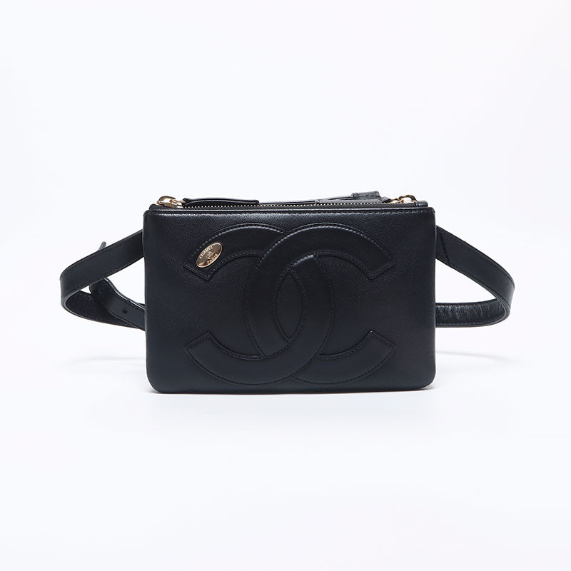 シャネル CHANEL 27番台 ベルト ココマーク レザー ポシェット
