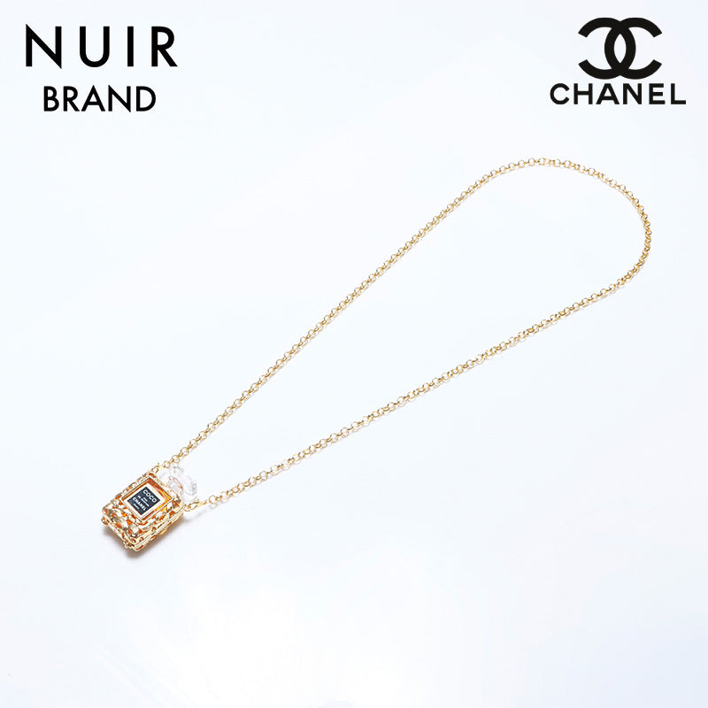 Chanel CHANEL Perfume Bottle COCO Perfume Case Necklace Gold