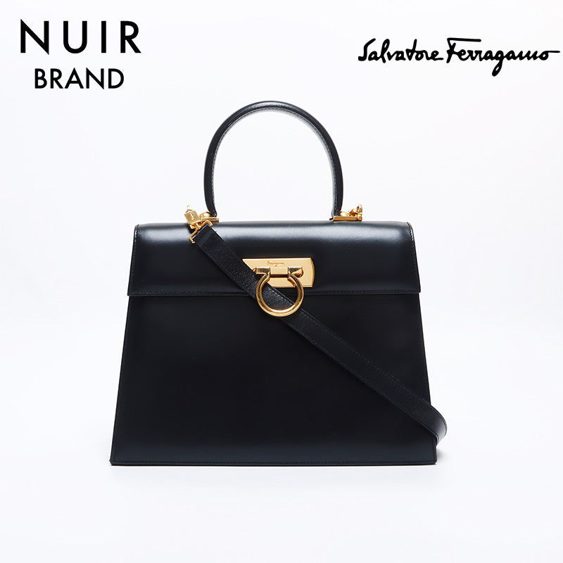 バッグ salvatore ferragamo gancino shoulder bag Salvatore Ferragamo Gancini 2way Shoulder Bag Black WS10314 – NUIR