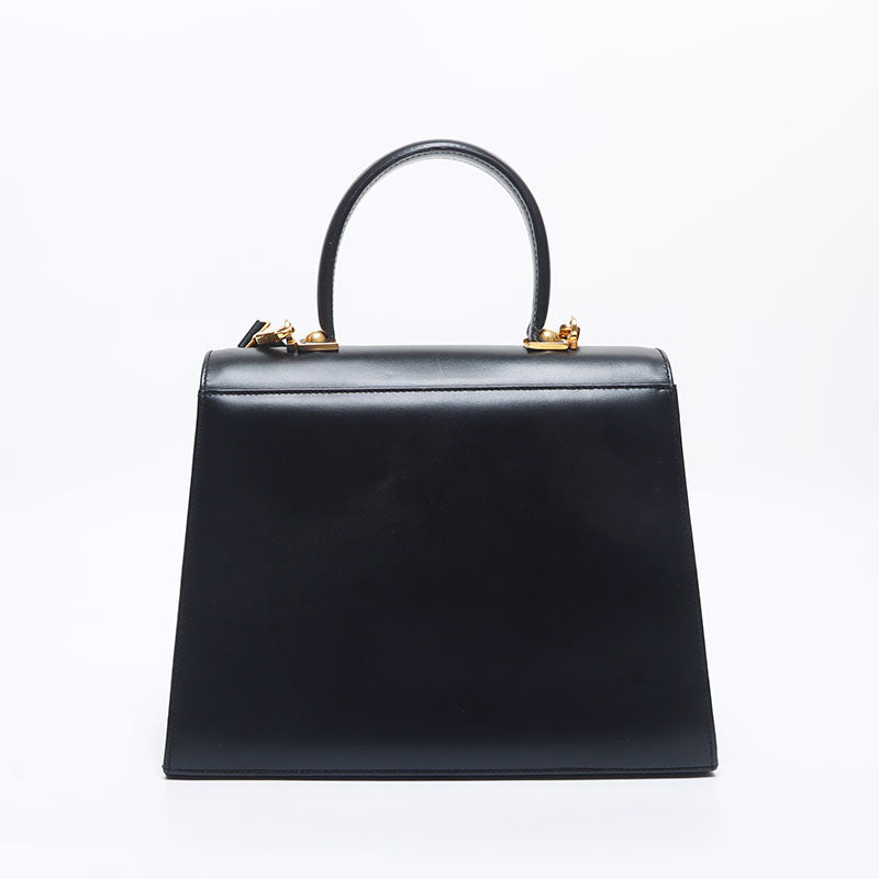 Salvatore Ferragamo Gancini 2way Shoulder Bag Black WS10314 – NUIR