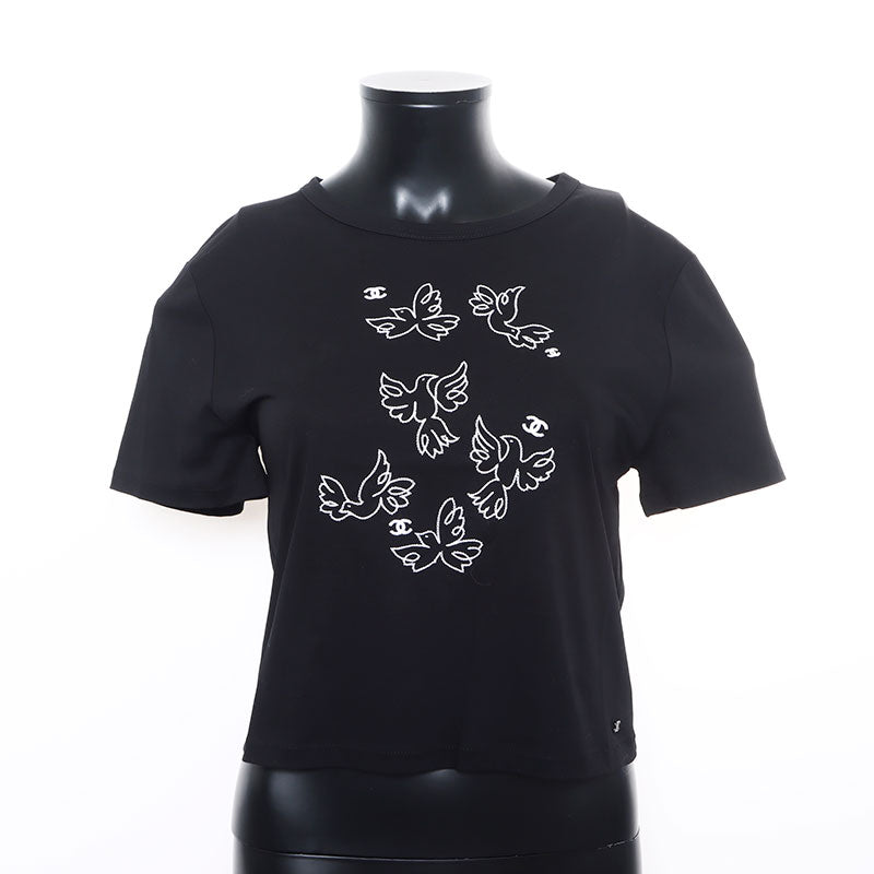 CHANEL 00S Tシャツ ミニ マイヨ フェイス ココマーク 金具 WS10412-2.jpg?v=1730506066
