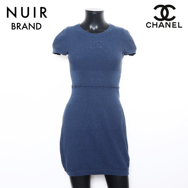 シャネル CHANEL 09P ココマーク 刺繍 ワンピース Size:34 ワンピース