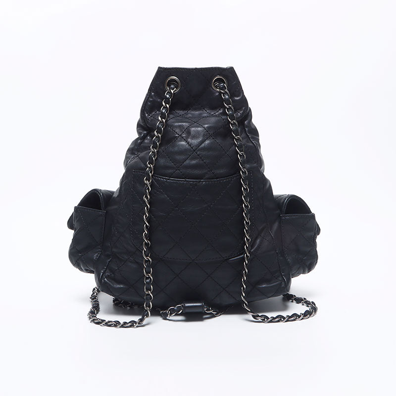 CHANEL 17th series Backpack COCO Mark Turnlock Backpack · Daypack bla – NUIR VINTAGE