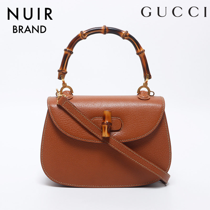 Gucci Bamboo Handbag Brown WS10430 – NUIR VINTAGE
