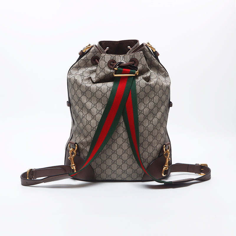 Gucci GG Supreme Backpack Shoulder Bag Backpack/Daypack Brown
