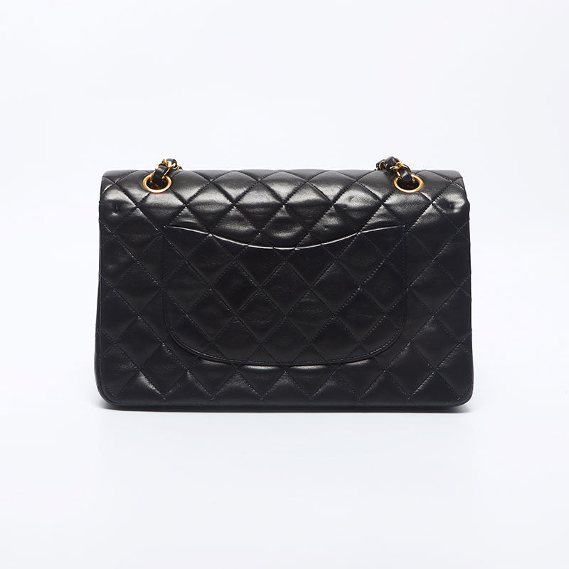 シャネル CHANEL 3番台 ラムスキン ダブルフラップ Wチェーン