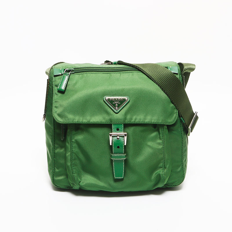 プラダ PRADA ナイロン 三角ロゴタグ シルバー金具 ショルダーバッグ