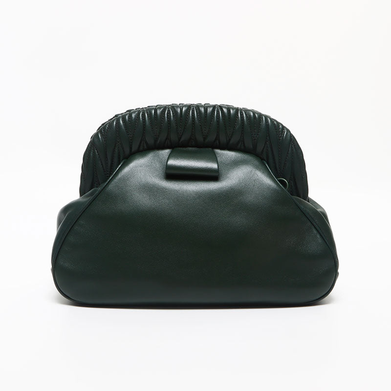 ミュウ ミュウ Miu Miu チェーン セカンドバッグ 2way ナッパ