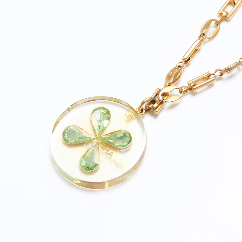 CHANEL シャネル　ココマーククローバーネックレス　 ゴールドカラー シャネル ココマーク クローバー 1983 ネックレス GP ゴールド