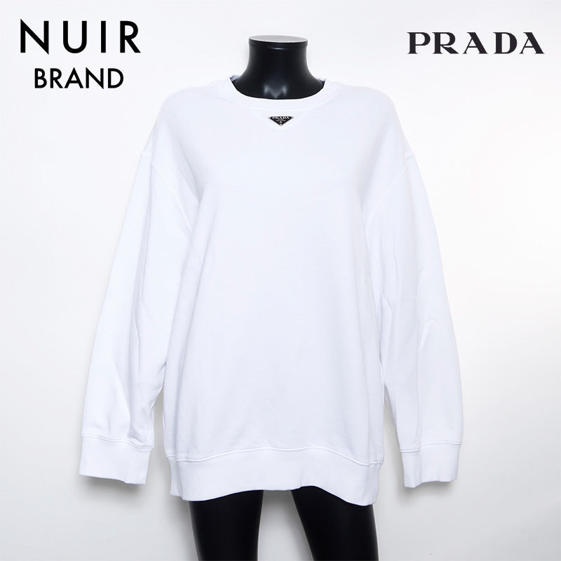 PRADA トライアングルロゴ スウェット ホワイト プラダ PRADA トライアングルロゴ スウェット ホワイト WS10731 – NUIR