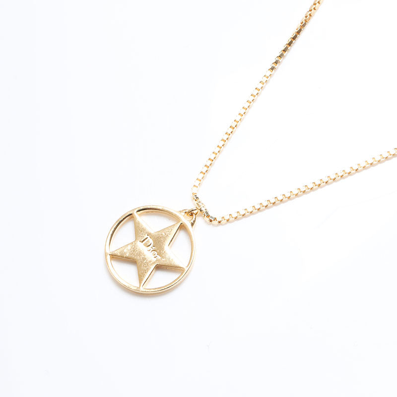 クリスチャンディオール Christian Dior 星 ロゴ ネックレス