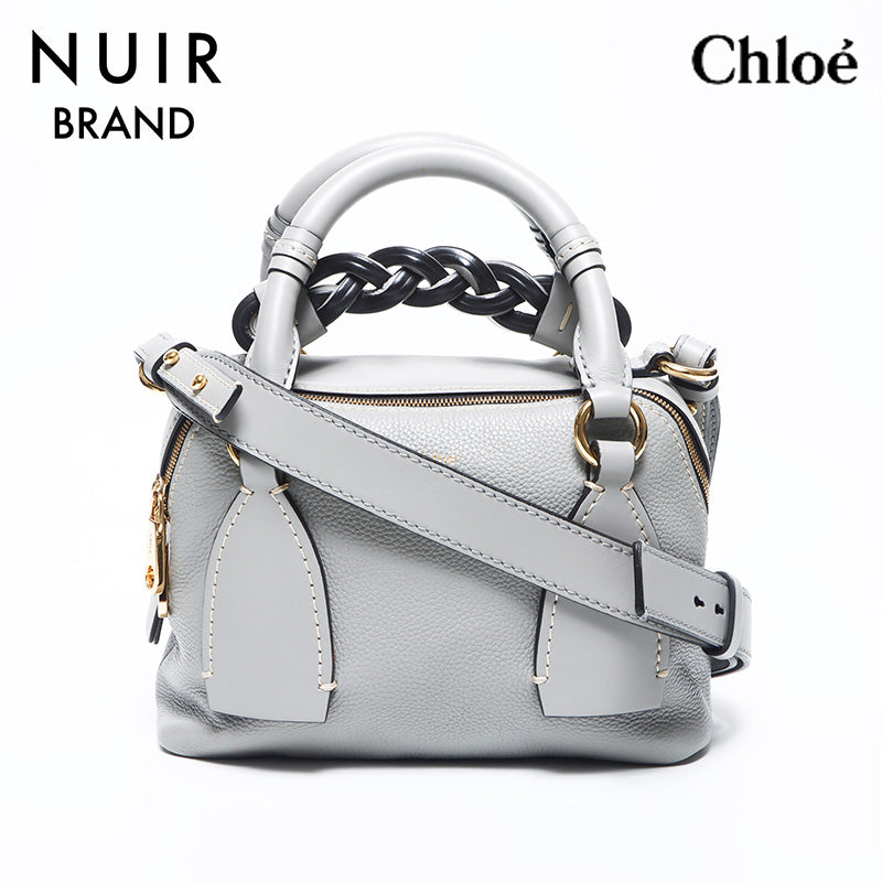 クロエ DARIA MEDIUM ショルダーバッグ 2WAY ダリア ブラック 美品】 Chloe / クロエ | DARIA ダリア クロコ型押し 2Way