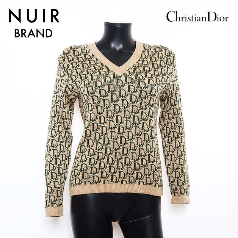 クリスチャンディオール Christian Dior Vネック トロッター ニット ブラウン WS10766 – NUIR VINTAGE