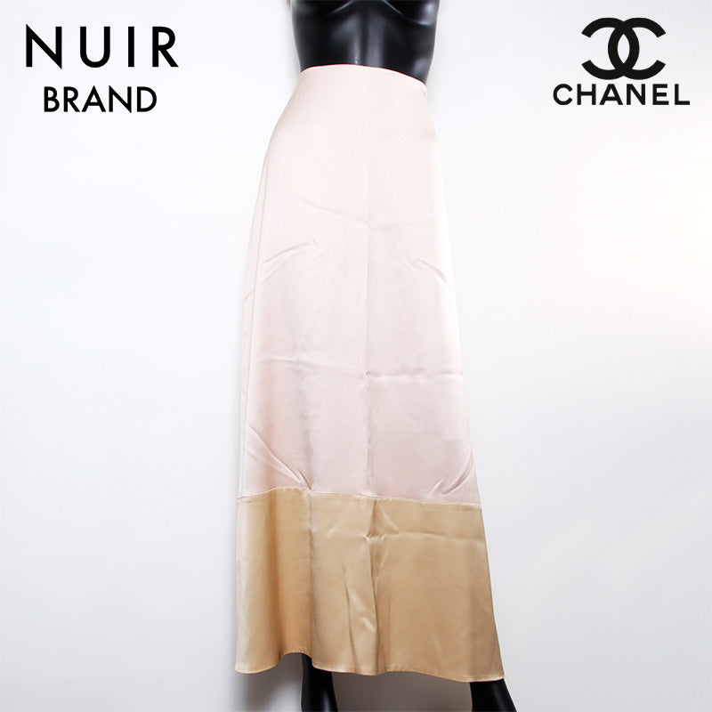 シャネル CHANEL Size:38 01C 2001s ココマーク シルク ロング スカート ピンク WS10775 – NUIR VINTAGE