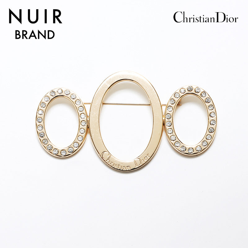 クリスチャンディオール Christian Dior ラインストーン ブローチ ゴールド WS10779 – NUIR VINTAGE