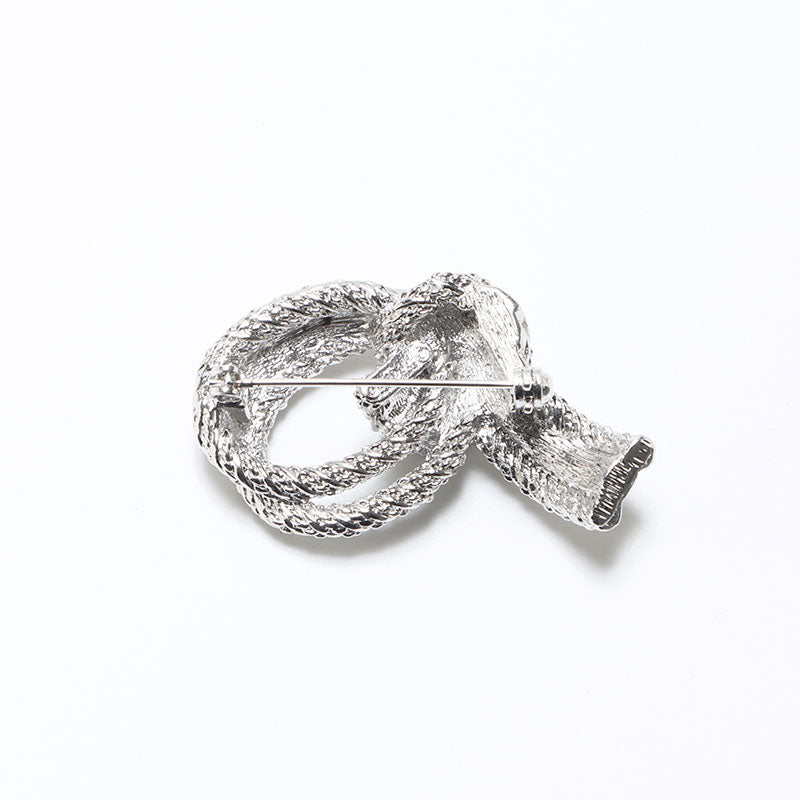 クリスチャンディオール Christian Dior リボン ノット ラインストーン