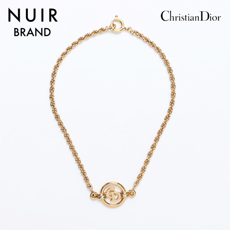 Christian Dior CD Logo Chain Bracelet Gold WS10855 – NUIR