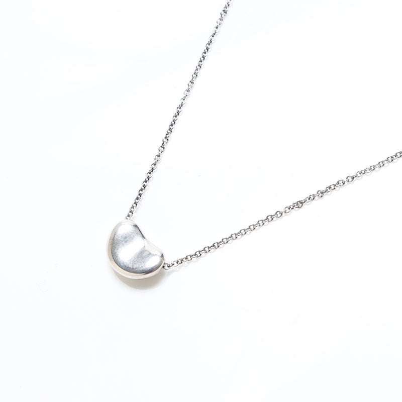 RU-6302ティファニーシルバーネックレスビーンズヴィンテージ