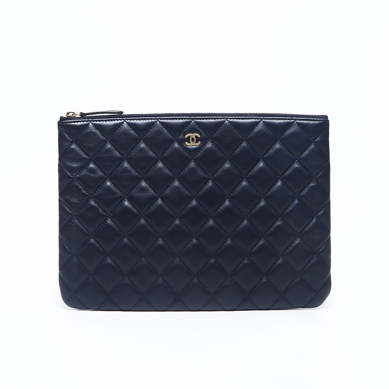 Chanel CHANEL 20th unit Coco Mark Matelasse Lambskin Clutch Bag