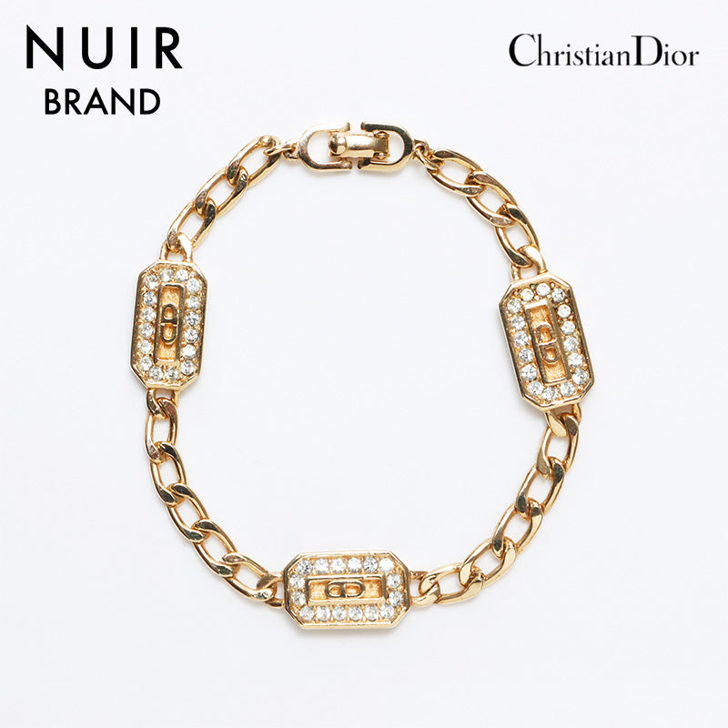 クリスチャンディオール Christian Dior CDロゴ ラインストーン