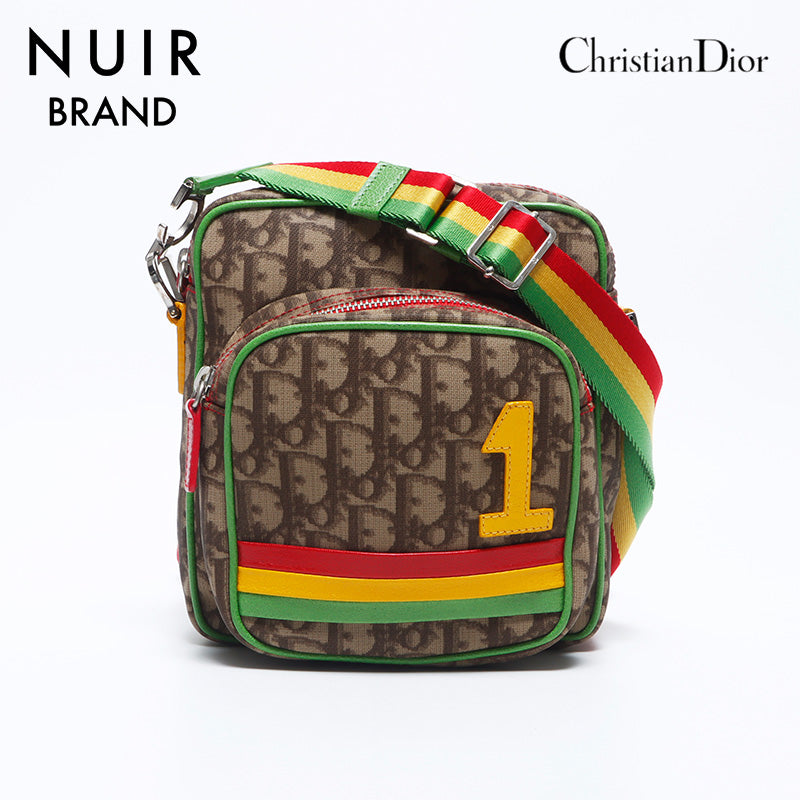 Christian Dior Trotter Rasta Shoulder Bag Multicolor WS10995 Christian Dior Trotter Rasta Shoulder Bag Multicolor WS10995