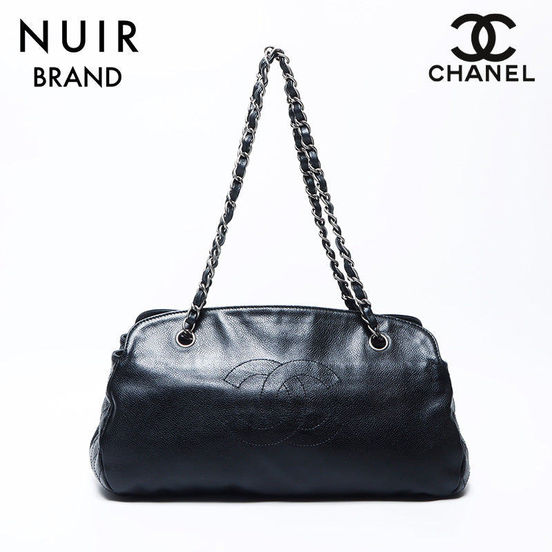 シャネル CHANEL 13番台 キャビアスキン デカココマーク チェーン キャビアスキン ショルダーバッグ ブラック WS11072 – NUIR  VINTAGE