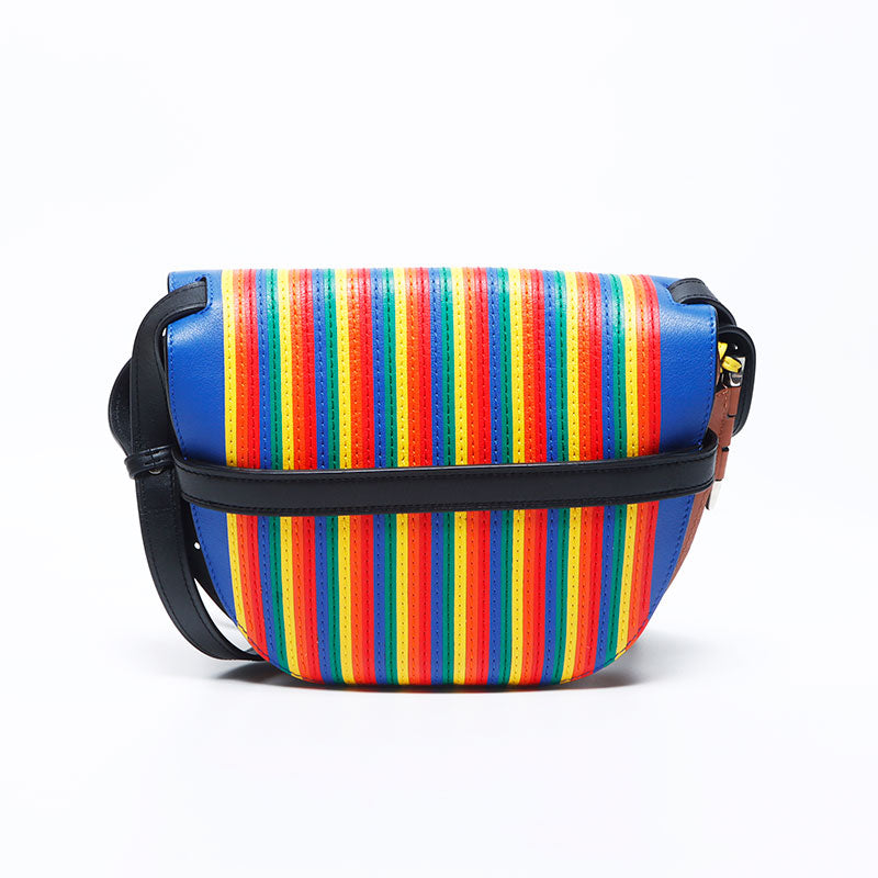 ロエベ　レインボーショルダーバッグ　カゴバッグ ロエベ LOEWE レインボー ゲート ミニ ショルダーバッグ マルチ