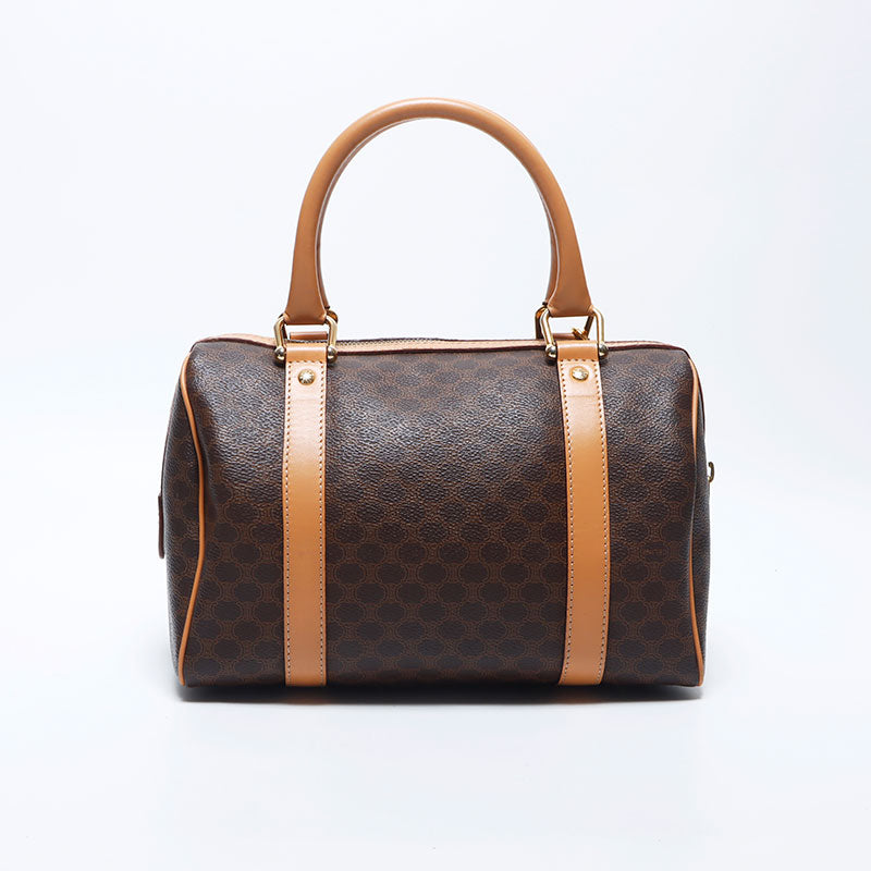 セリーヌ CELINE マカダム PVC トリンオフ ロゴ 2way ボストンバッグ