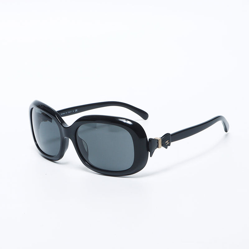 Chanel Coco Mark Ribbon Sunglasses Black WS11164 – NUIR VINTAGE