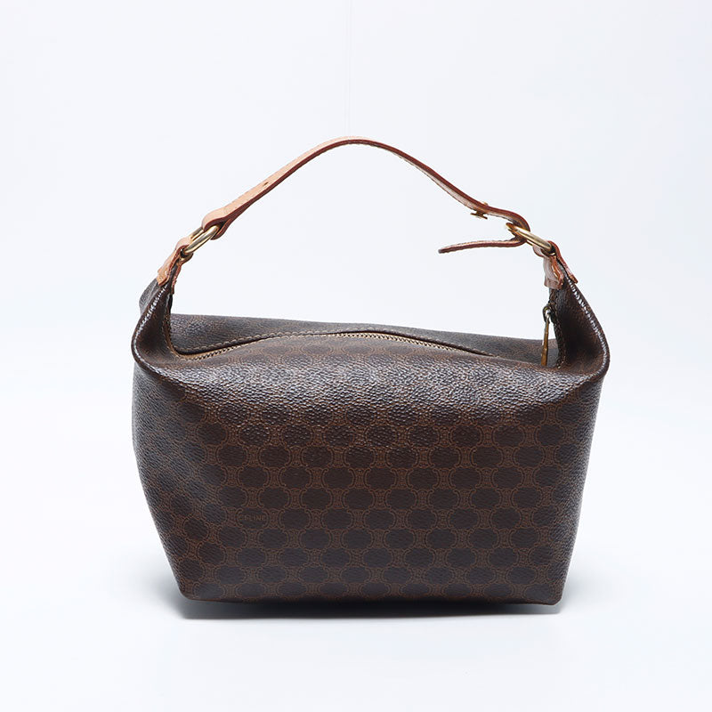 美品 セリーヌ ハンドバッグ VINTAGE CELINE マカダム Wポケット