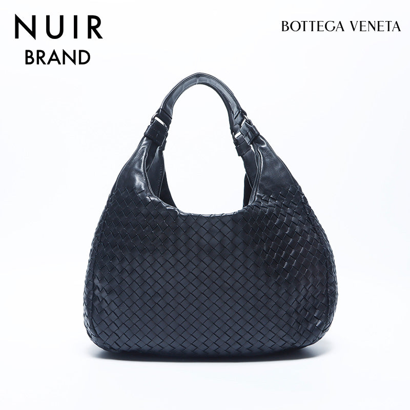 ボッテガヴェネタ BOTTEGAVENETA イントレチャート レザー ショルダーバッグ ブラック WS11210 – NUIR VINTAGE