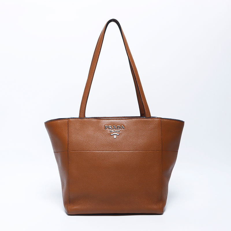プラダ PRADA ヴィッテロフェニックス シルバー金具 レザー トート