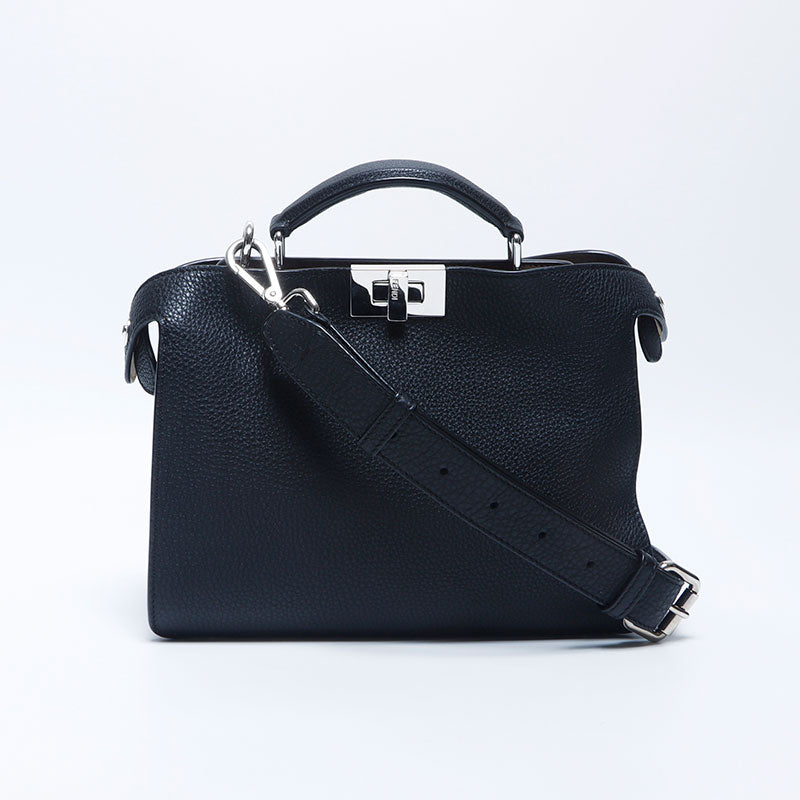 フェンディ FENDI ピーカブー レザー ミニ ハンドバッグ