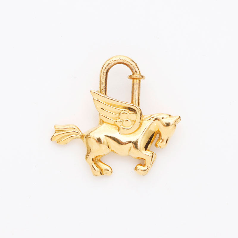 エルメス HERMES カデナ ユニコーン ペガサス キーリング ゴールド