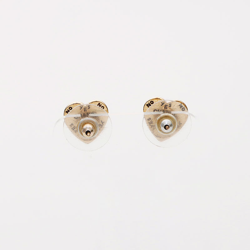 シャネル CHANEL ココマーク ハート 04A ピアス ゴールド ブラック