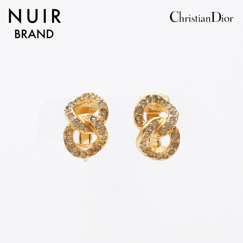 クリスチャンディオール Christian Dior ラインストーン イヤリング ゴールド WS11426 – NUIR VINTAGE