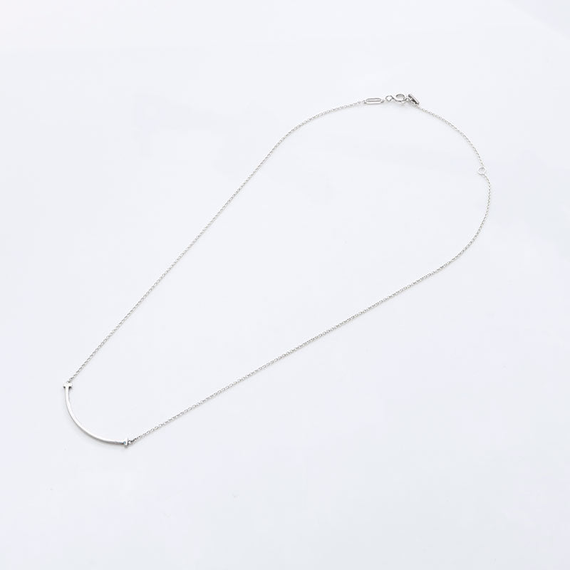 Tiffany TIFFANY&Co. T-Smile Silver-925 T Smile Small Necklace