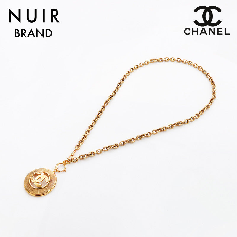 CHANEL ビッグココ ココメダル ネックレス チェーン ゴールド CHANEL Big COCO Mark Round Chain Necklace gold WS11592