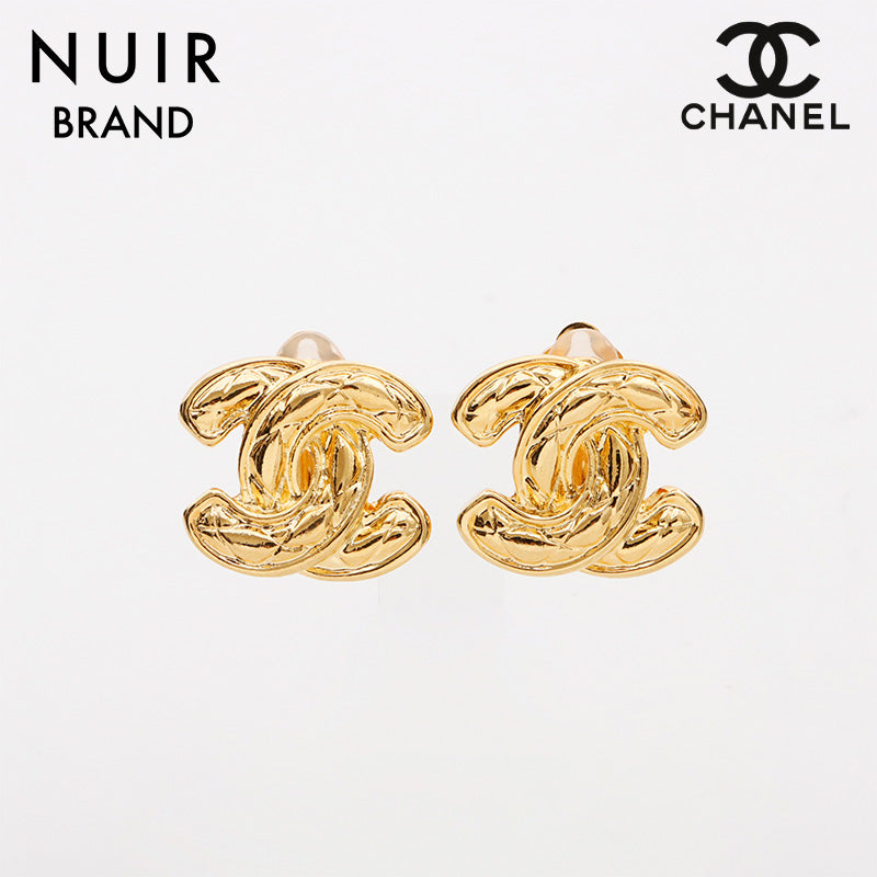 シャネル CHANEL マトラッセ ココマーク イヤリング ゴールド WS11599