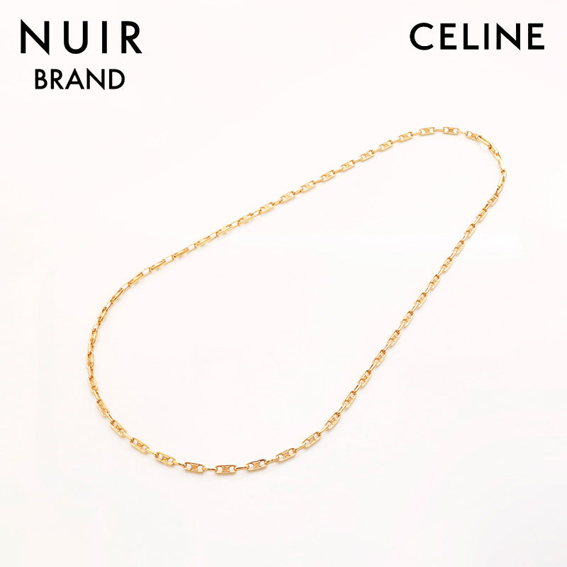 セリーヌ CELINE 2000s マカダム トリンオフ チェーン ネックレス