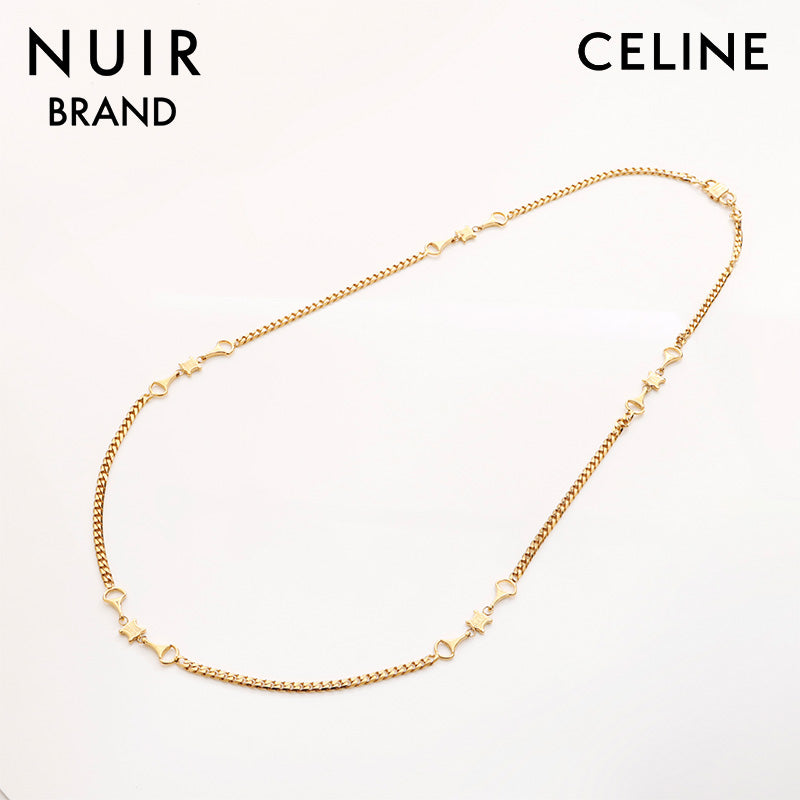 CELINE ストライプ柄 ゴールドチェーン 半袖トップス CELINE ストライプ柄 ゴールドチェーン 半袖トップス CELINE
