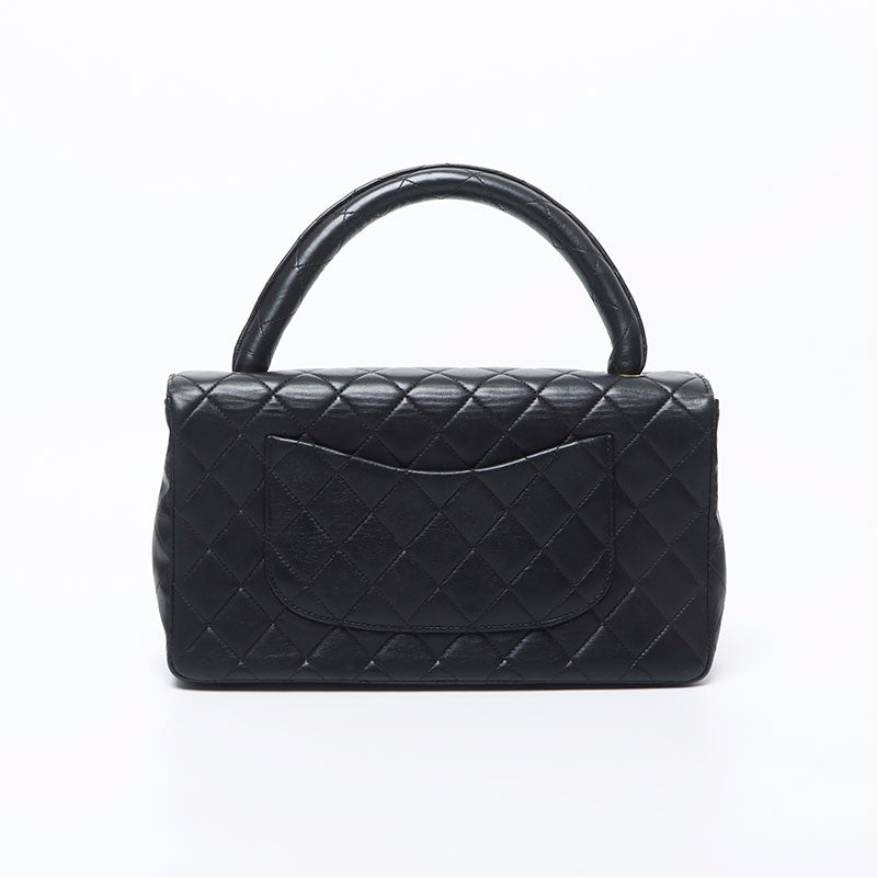 CHANEL Parent and child bag Lambskin No. 1 Lambskin Handbag black