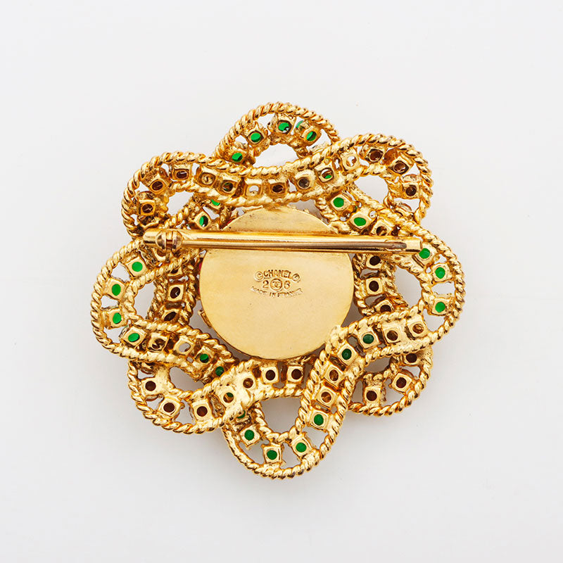 シャネル CHANEL 2 6 1991s グリポア ブローチ ゴールド WS11752