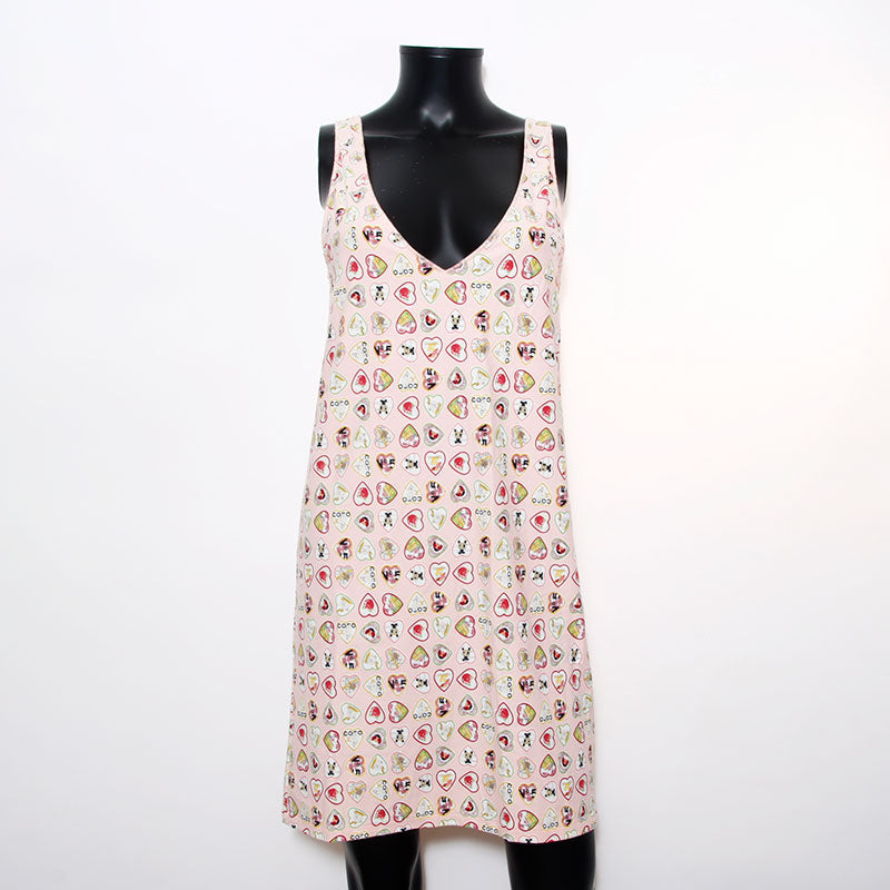 シャネル CHANEL Size:40 バレンタイン 総柄 ハート ノースリーブ 06P