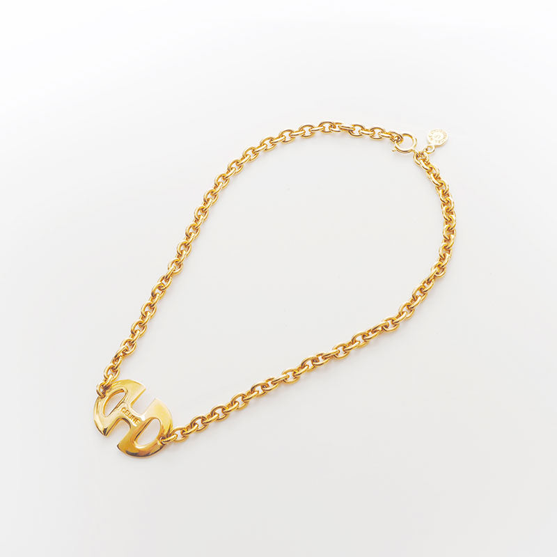 セリーヌ CELINE ロゴ ネックレス ゴールド WS11864 – NUIR VINTAGE