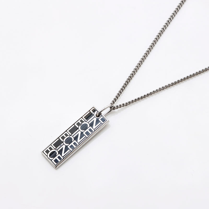 専用　CELINE ロゴプレート ネックレス セリーヌ CELINE ロゴプレート ネックレス シルバー WS11887